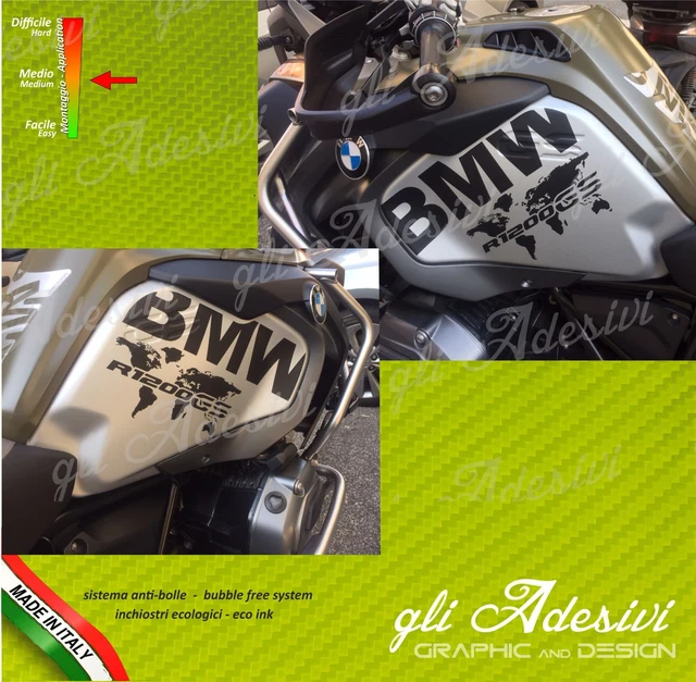 2 Stück Tankaufkleber Für BMW R 1200 GS (2013-2016 LC) – Graue Seitendekoration, Ersatz- Oder Upgrade-Option