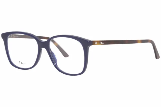 Christian Dior Montaigne55 JBW Eyeglasses Frame Women's Blue Havana 52mm
