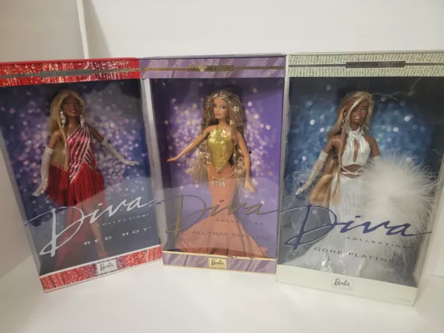 2001 Barbie Diva Collection Gone Platinum   Nib