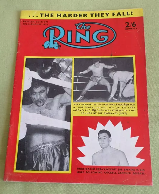 "The Ring"" Boxmagazin - Juli/August 1956 Uk Ausgabe - Sugar Ray Robinson"