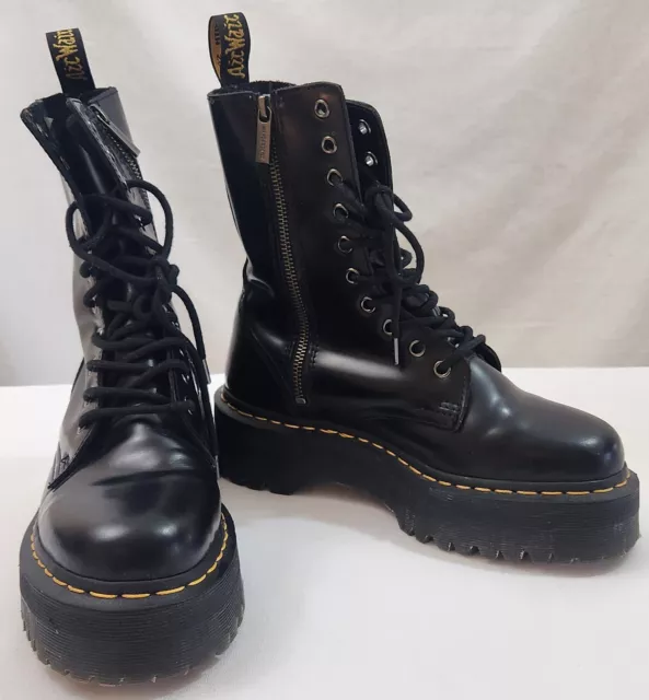 Jadon Hi Boot Smooth Leather Platforms Dr. Martens Unisex Womens 7 Mens 6 UK 5