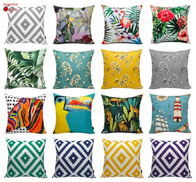 Waterproof Garden Cushion Covers Furniture Outdoor Indoor Seats Cushion Covers