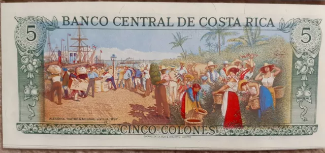 Billet neuf du COSTA RICA 1989 ! Un des plus beau billet au monde