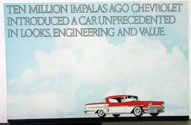 1972 Chevrolet Impala & Custom Coupe Sales Folder Color Original