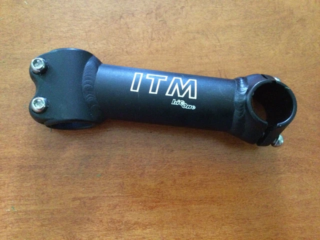 New ITM Big One 130mm Road Stem 1"  25.6/25.8 -80 Degree Incline Black Anodized