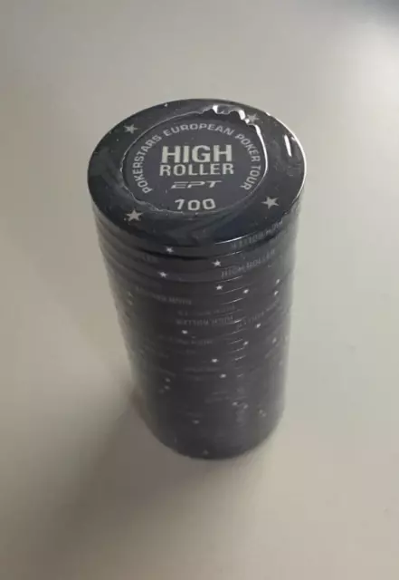 BLISTER da 25 Fiches - Poker chips ceramica replica High Roller Valore 100