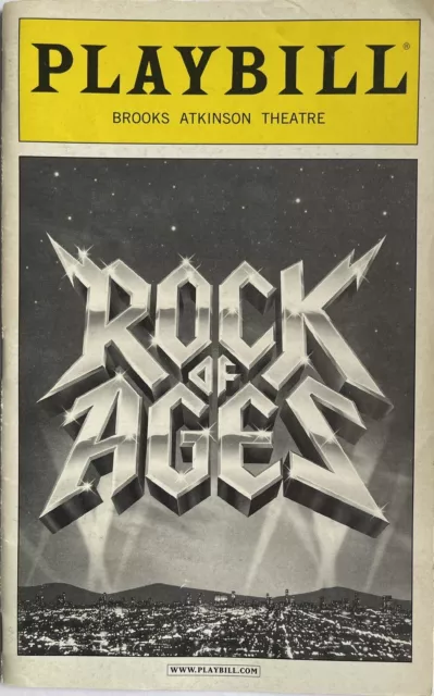 Rock of Ages - Broadway Playbill - Nov 2010 - Dee Snider, Emily Padgett