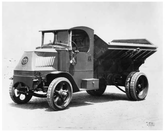 1916-1926 Mack AC Model Side Dump Truck Press Photo 0298