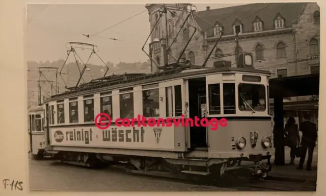 Tw 2 der Straßenbahn Esslingen Denkendorf 1968 I historisches Tram Foto