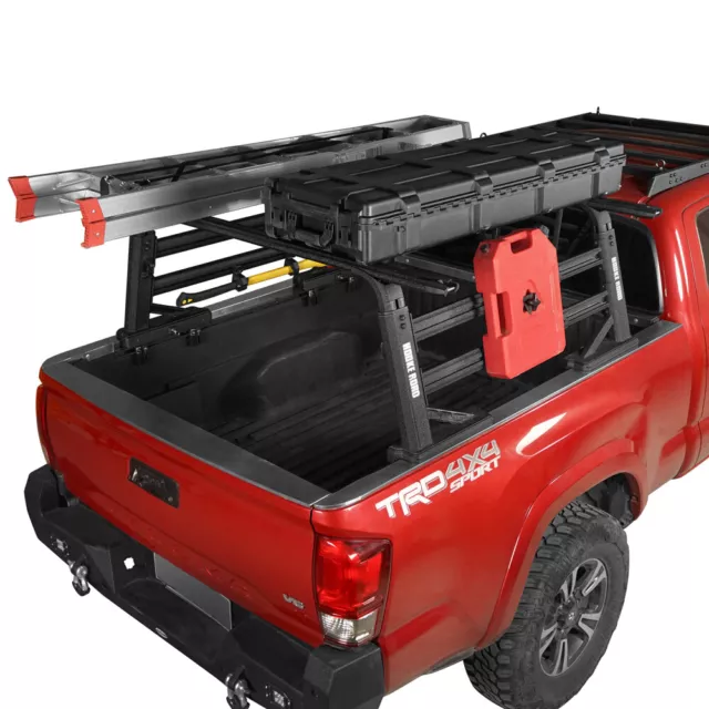 Pickup Truck Bed Racks Ladder Cargo Rack Adjustable Height For Pickup Universal