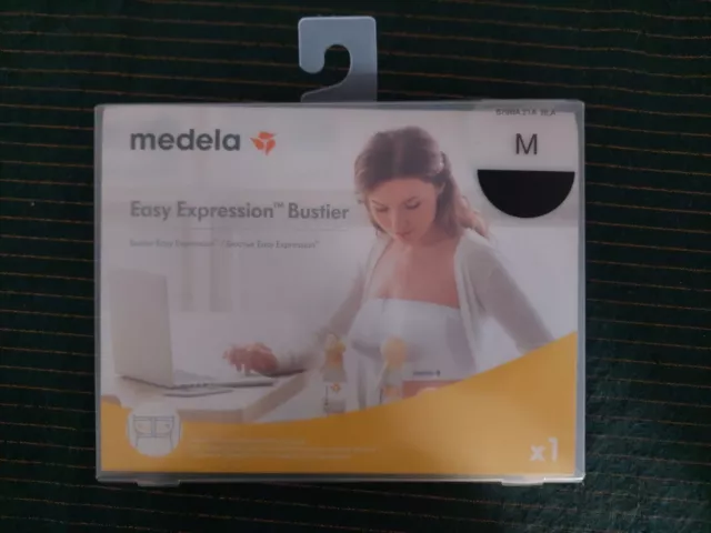 Medela Easy Expression Bustier Still BH ,freihändiges Abpumpen,Gr. M, Schwarz