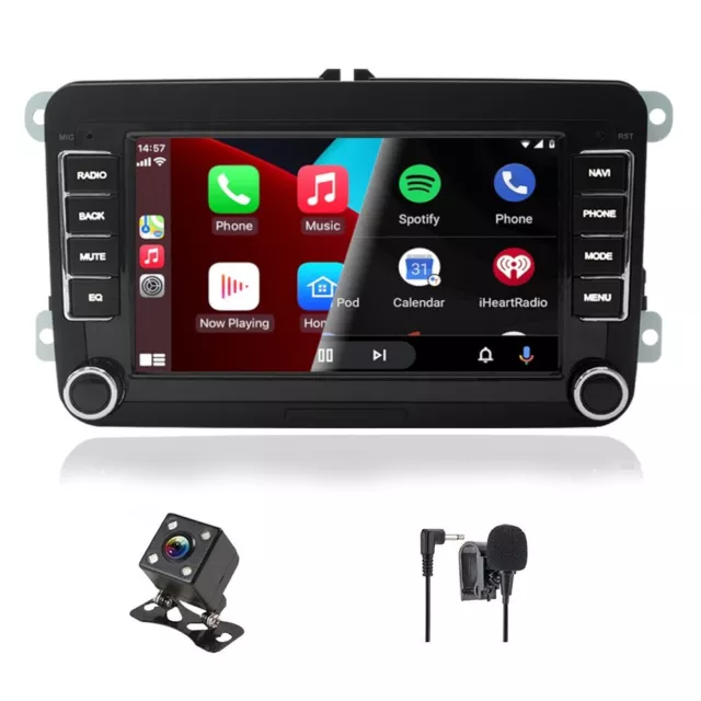 Per VW GOLF MK5 MK6 7" adatto Apple Carplay auto stereo radio Android 12 fotocamera GPS