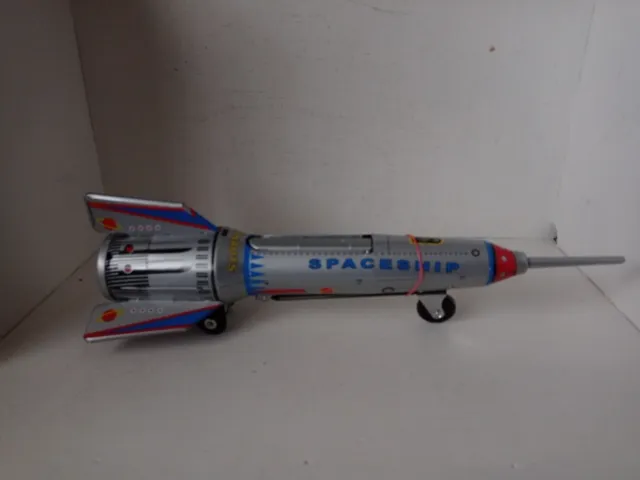 Fusée Skyexpress Spaceship Astronautes Ms 378 jouet ancien Chinois Tin Toy