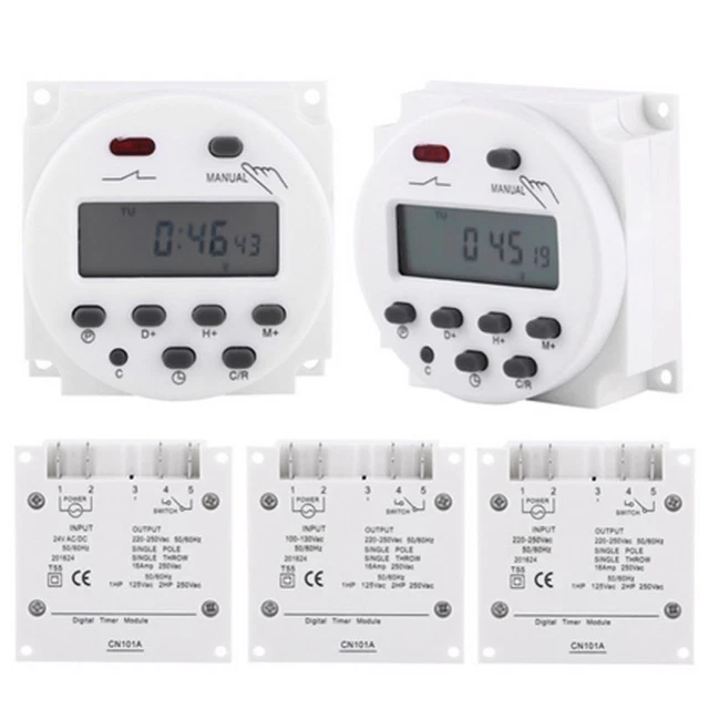 HIGH QUALITY TIMER 16A 60x60x30mm On/off Switch Programmable ...