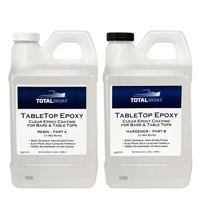 EPOXY RESIN KIT 1 Gallon Coating and Casting Resin for Bar Tops Table