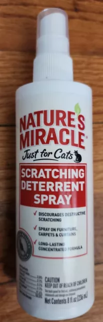 Nature's Miracle Products CNAP5778 Just for Cats No Scratch Deter Spray, 8-Ounce