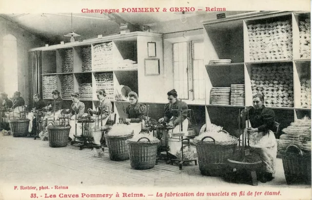 Cpa // Champagne Pommery & Greno Reims // La Fabrications Des Musclets