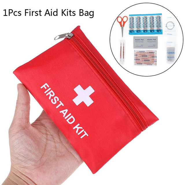 Portable Emergency Survival First Aid Kit Pack Travels Medicals Sports Bag.l8