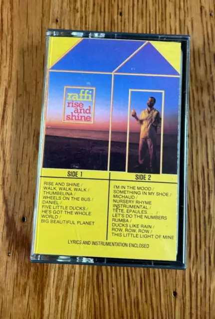 Rise And Shine Raffi Ken Whiteley Compact Audio Cassette Tape 1982 9 95 Picclick