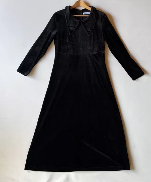 Black Friday dress Womens 12 Black Velvet Polyester Elastane