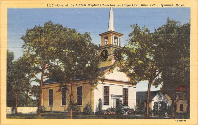 Hyannis Cape Cod MA Baptist Church~Tinkham of Brewster~Baggett~Temple Texas~1946
