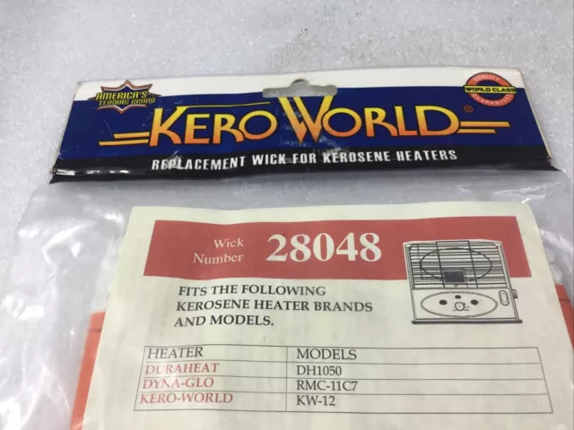 Kero World 28048 Replacement Wick Kerosene Heater New DH1050 RMC-11C7 KW-12