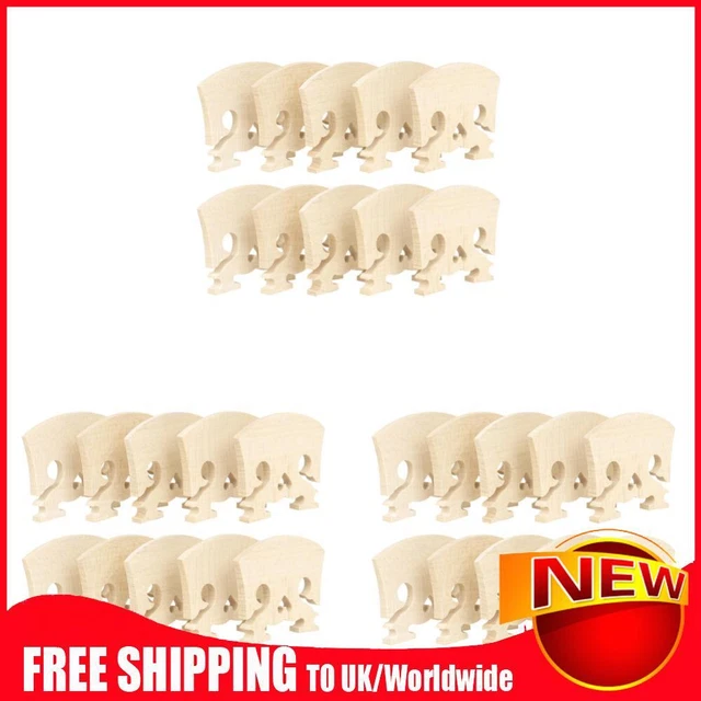 10pcs Violin Strings Bridge Maple Wood Fiddle Violin Bridges for Adults/Children