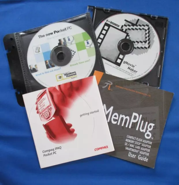 Vari software e manuale di istruzioni per il Pocket PC PDA