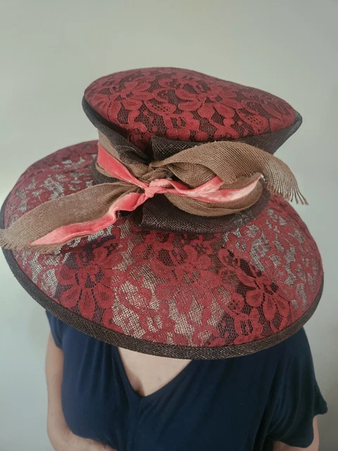 SUSY KRAKOWSKI BESPOKE millinery grey felt hat Wedding Races  display picture 3
