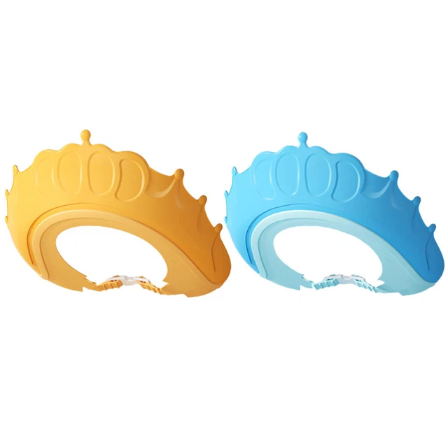 2 Pcs Polypropylene (pp) Newborn Adjustable Shampoo Caps Hair Washing Hats