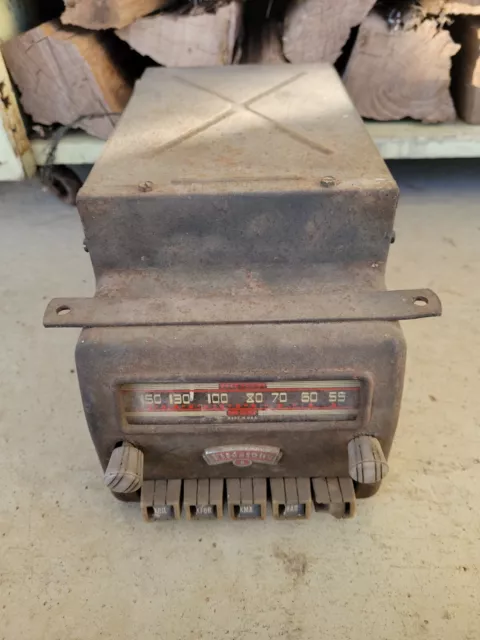 Vtg 1940s 50s Firestone 6 Air Chief  AM Automobile Car Tube Radio Accessory