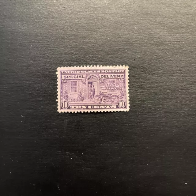 US Stamp Scott #E12 10c Special Delivery Gray Violet MLH