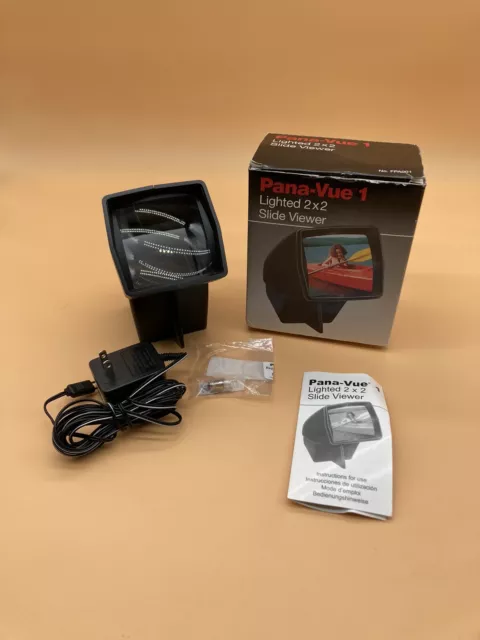 PANA-VUE 1 Alimentado por batería 35mm Visor de deslizamiento Portátil COMPARTIMENTO DE BATERÍA LIMPIO