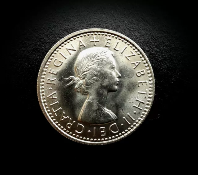 QUEEN ELIZABETH II RARE 1967 UNCIRCULATED LUCKY SIXPENCE 6d COIN