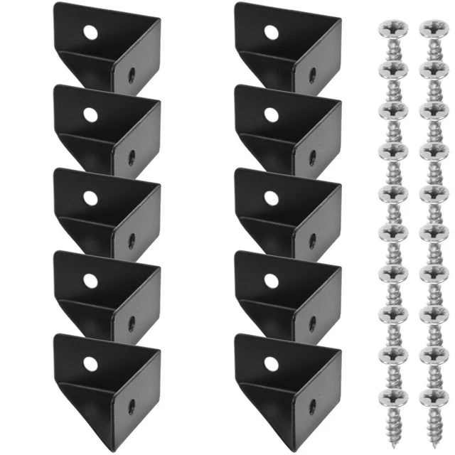 10 PEZZI STAFFE Angolari in Acciaio Inox Parete Galleggiante Mensola
