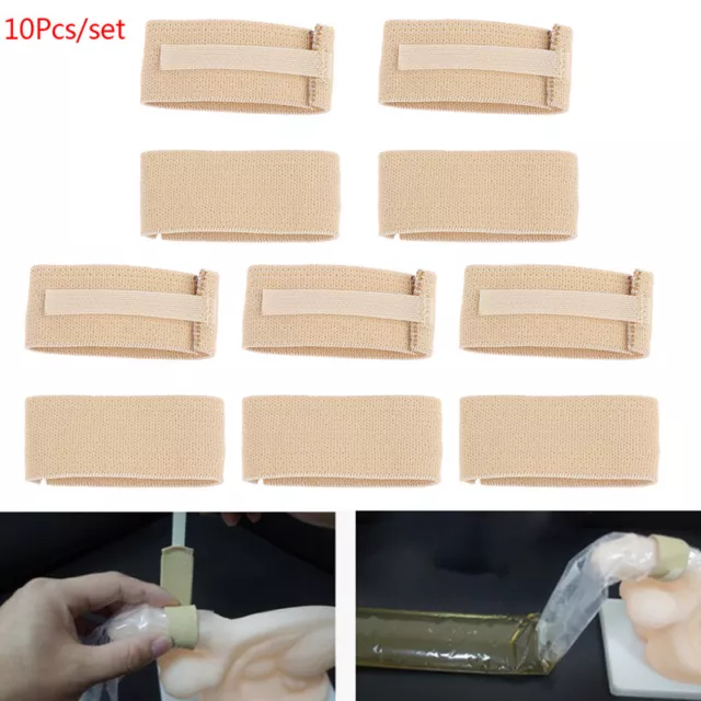 10 piezas/paquete de bolsa de orina fija reutilizable ajustable para pacientes cinturón de orina adulto Str.H7