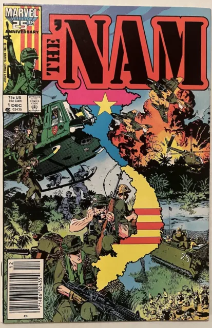 The 'Nam#1 Vf/Nm 1986Newstand Edition Marvel Comics