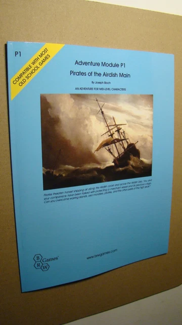 Module - P1 - Pirates Of Airdish Main *Nm/Mt 9.8* Dungeons Dragons Old School