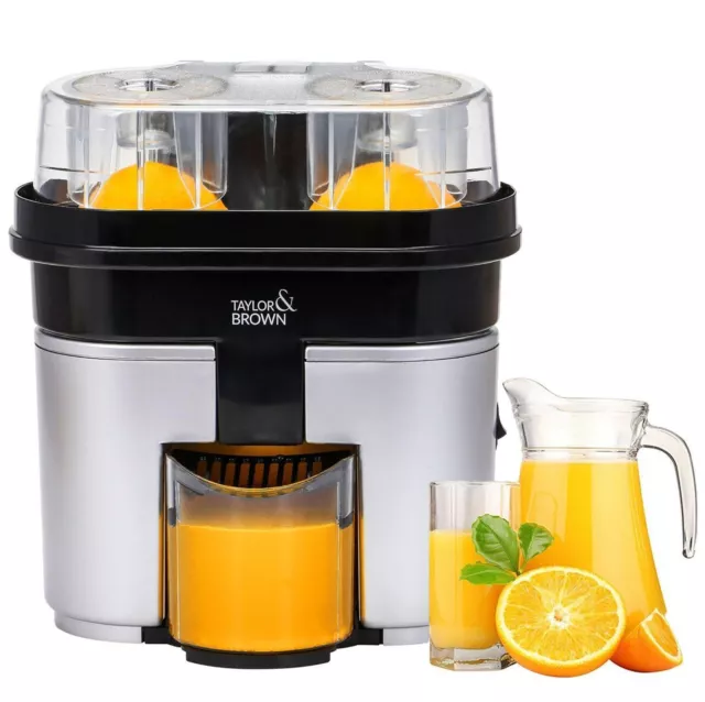 Electric Twin Citrus Squeezer Juicer Machine Juice Press Lemon Extractor 90W Veg