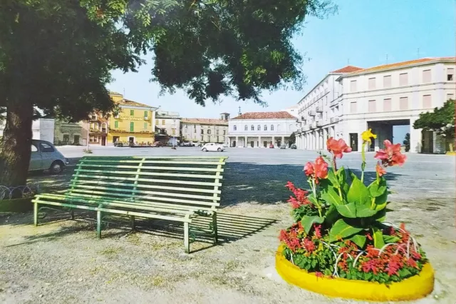 Cartolina - Moncalvo Monferrato - Piazza Carlo Alberto - 1970