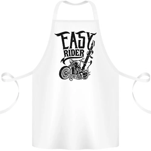 Easy Rider Motorcycle Motorbike Biker Cotton Apron 100% Organic