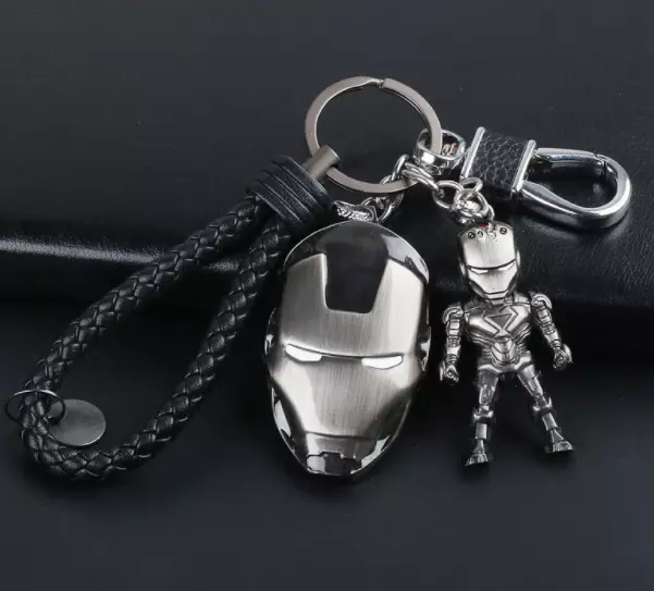 2022 New Marvel The Avengers Iron Man Alloy Hanger Pendant Keychains Key Rings