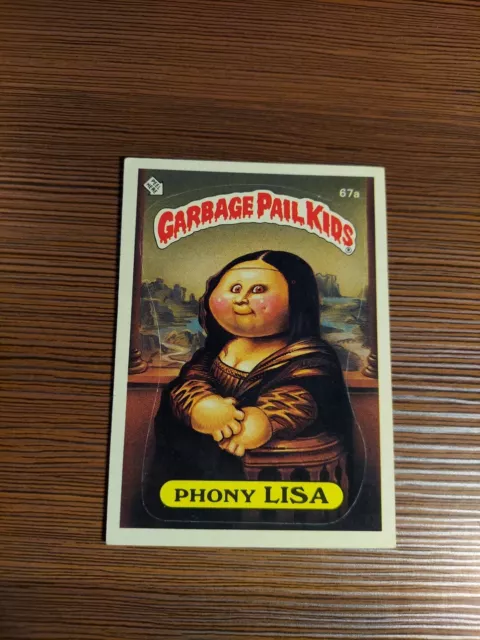 67a Phony Lisa MATTE Tessie back GPK 1985 Topps Garbage Pail Kids Series 2 OS2