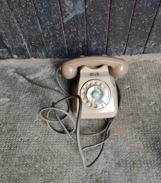 Telefono vintage SIP da tavolo a disco  Modernariato Grigione