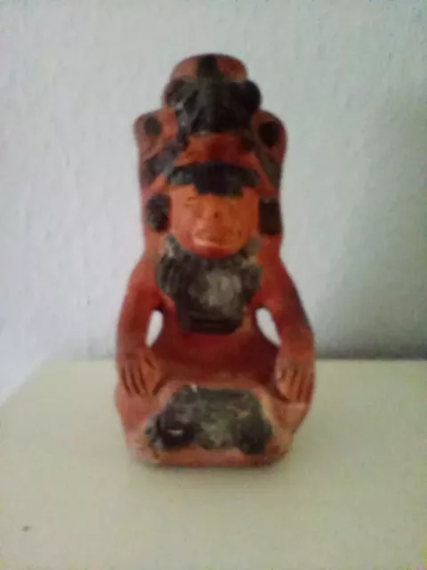 Mexiko aztekische figur Skulptur Keramik 21x10cm