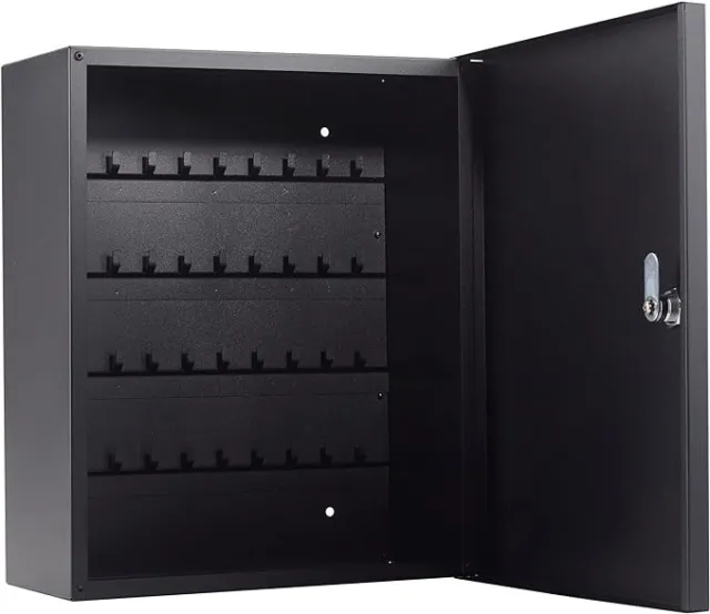 Key Cabinet Wall Mounted Key Storage up to 40 Keys Easy to Use Key Lock