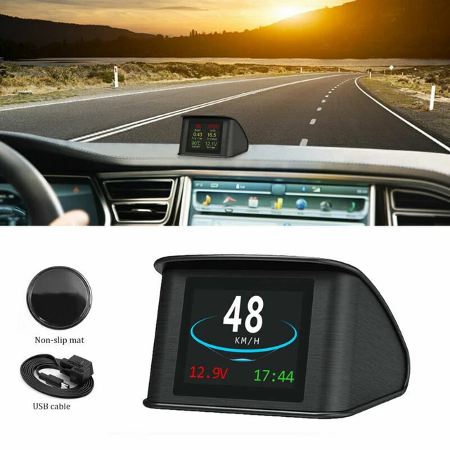 OBD2 HUD JAUGE Affichage T te Haute Voiture TFT LCD MPH Temp rature De obd2-hud-jauge-affichage-t-te-haute-voiture-tft-lcd-mph-temp-rature-de