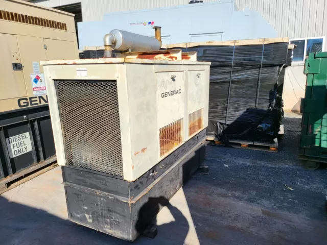 60KW Generac / Hino Diesel Generator �87 Multi Voltage 332 Hrs