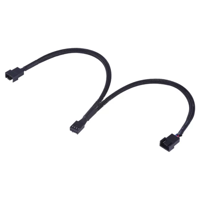 26cm 3/4 Pin PWM To Dual PWM Power Y-Splitter Adapter Cable  for CPU PC Case Fan