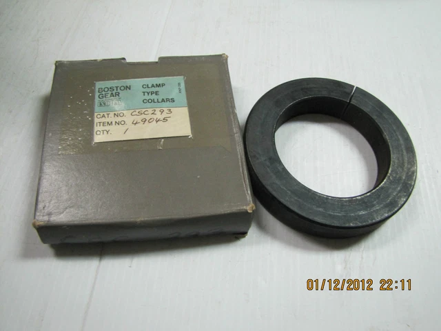 NEW BOSTON GEAR CLAMP TYPE split locking COLLAR 494045 CSC293 id 2.93 od 4.48